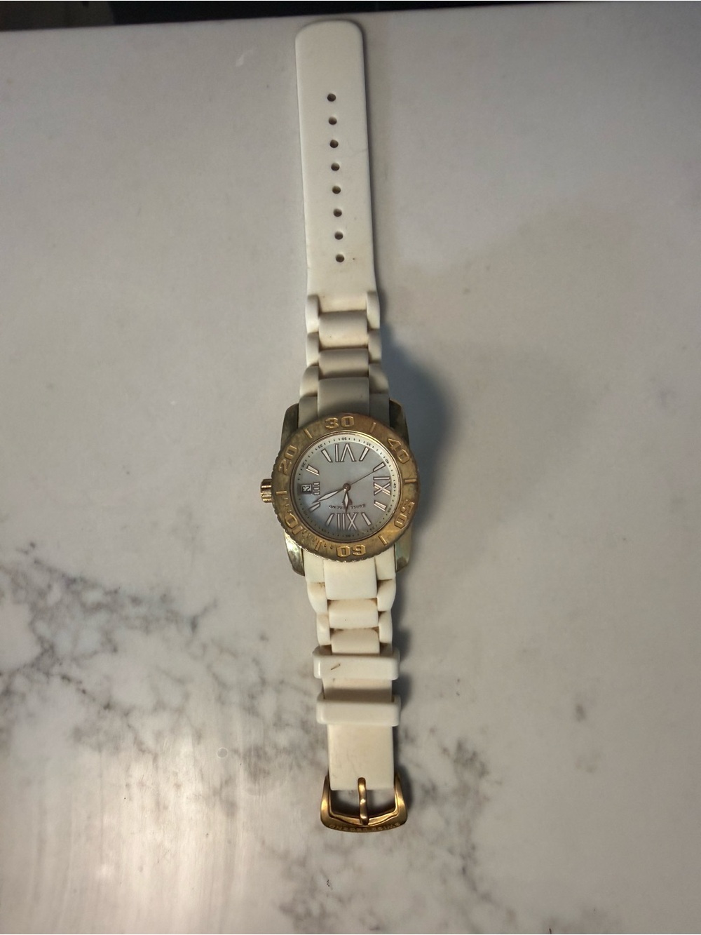 Swiss Legend White and Gold Link-Style Women's Watch